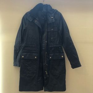 J.Crew long downtown field jacket in navy